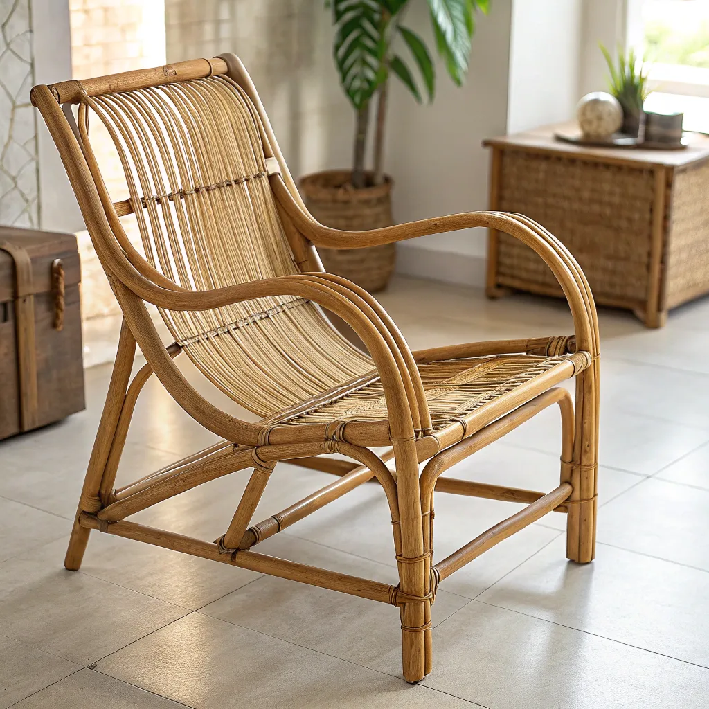 Stylish bamboo chair